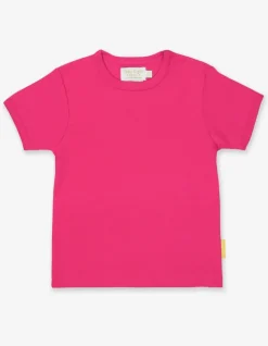 Organic Pink Basic Short-Sleeved T-Shirt