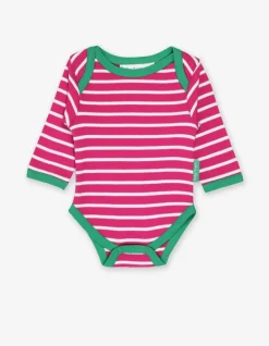 Organic Pink Breton Bodysuit