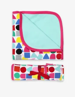 Organic Pink Building Block Blanket