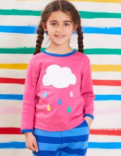 Organic Pink Cloud Applique T-Shirt