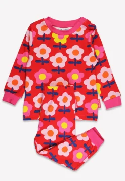 Organic Pink Flower Print Pyjamas
