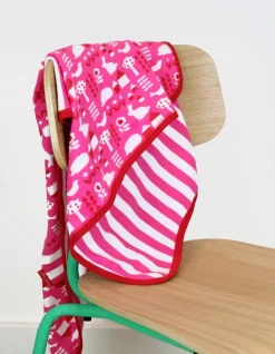 Organic Pink Garden Blanket