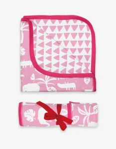 Organic Pink Jungle Blanket