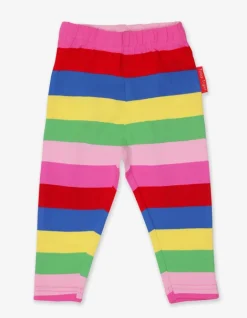 Organic Pink Multi Stripe Leggings