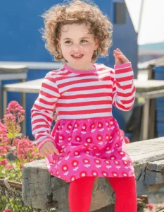 Organic Pop Flower Twirl Dress