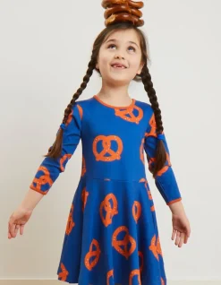 Organic Pretzel Print Skater Dress