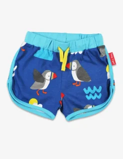 Organic Puffin Print Running Shorts