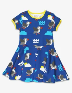 Organic Puffin Print Skater Dress