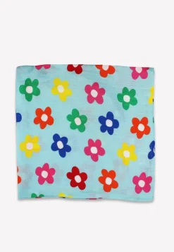 Organic Rainbow Bloom Print 2 Pack Muslins