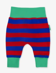 Organic Red/Blue Stripe Yoga Pants