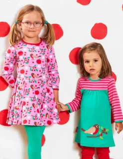 Organic Robin Applique Dress