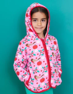 Organic Robin Print Fleece Hoodie