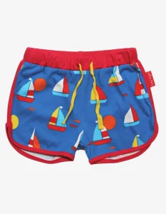 Organic Sailboat Print Running Shorts