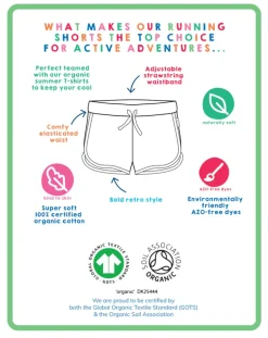 Organic Sailboat Print Running Shorts