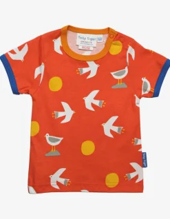 Organic Seagull Print T-Shirt