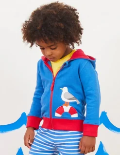 Organic Seaside Applique Hoodie