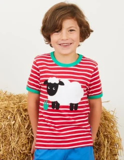 Organic Sheep Applique T-Shirt