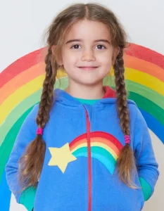 Organic Shooting Star Applique Hoodie