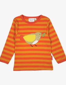 Organic Sparrow Applique Long-Sleeved T-Shirt