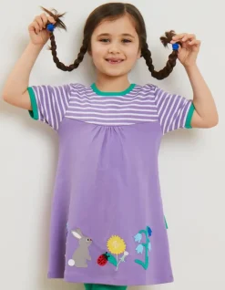 Organic Spring Applique Dress