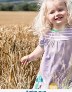 Organic Spring Applique Dress