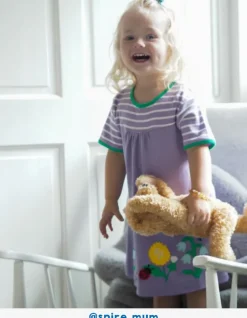 Organic Spring Applique Dress