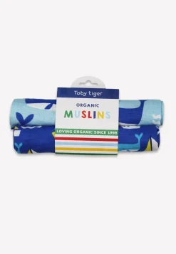 Organic St Ives Print 2 Pack Muslins