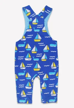 Organic St Ives Print Dungarees