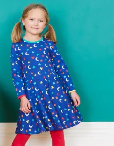 Organic Star Print Skater Dress