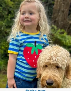 Organic Strawberry Applique T-Shirt