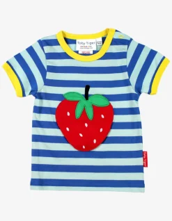 Organic Strawberry Applique T-Shirt