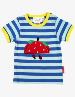 Organic Strawberry Applique T-Shirt