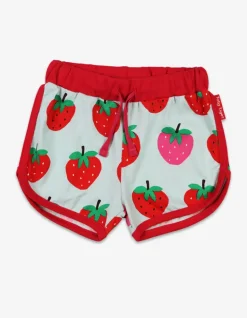 Organic Strawberry Print Running Shorts