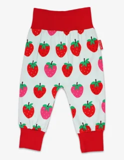 Organic Strawberry Print Yoga Pants