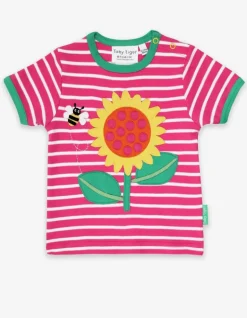Organic Sunflower Applique T-Shirt