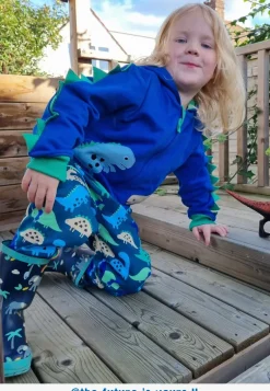 Organic Tonal Dinosaur Print Joggers