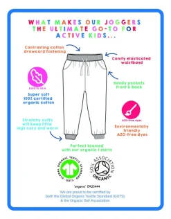 Organic Tonal Dinosaur Print Joggers