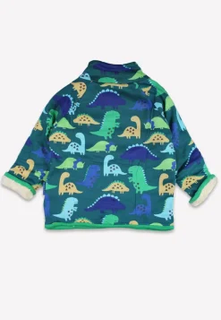 Organic Tonal Dinosaur Print Fleece Sweatshirt