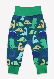 Organic Tonal Dinosaur Print Yoga Pants