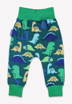Organic Tonal Dinosaur Print Yoga Pants