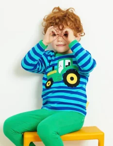 Organic Tractor Applique T-Shirt