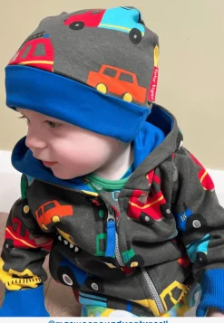 Organic Transport Print Baby Gift Set