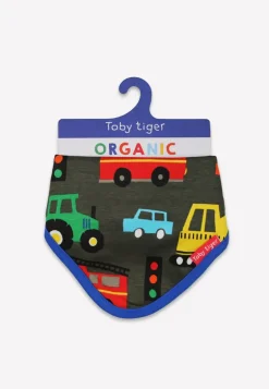 Organic Transport Print Dribble Bib