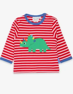 Organic Triceratops Applique T-Shirt