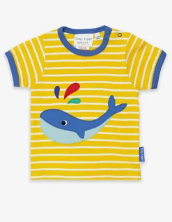 Organic Whale Applique T-Shirt