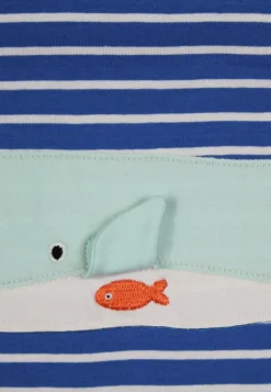 Organic Whale Waves Applique Short Sleeved T-Shirt