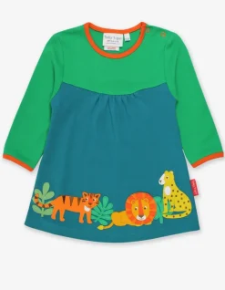 Organic Wild Cats Applique T-Shirt Dress