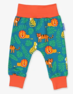 Organic Wild Cats Print Yoga Pants