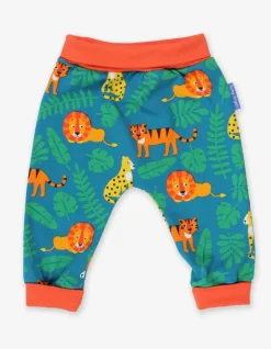 Organic Wild Cats Print Yoga Pants