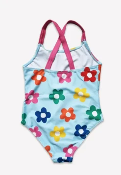 Rainbow Bloom Print Kids' Swimsuit